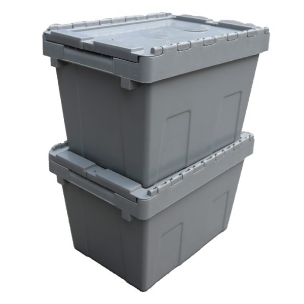 black plastic storage baskets