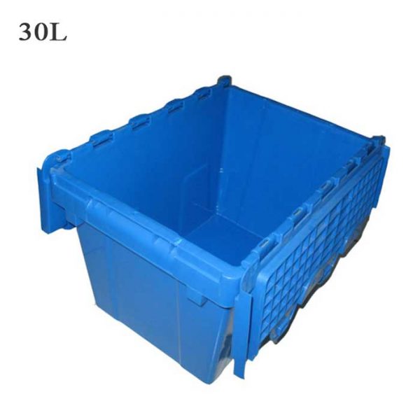 black plastic storage baskets