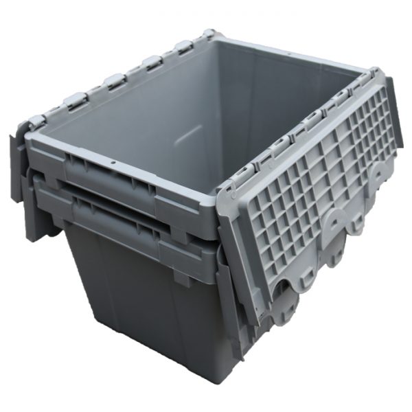 black plastic storage baskets