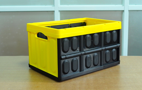 collapsible crate with handles