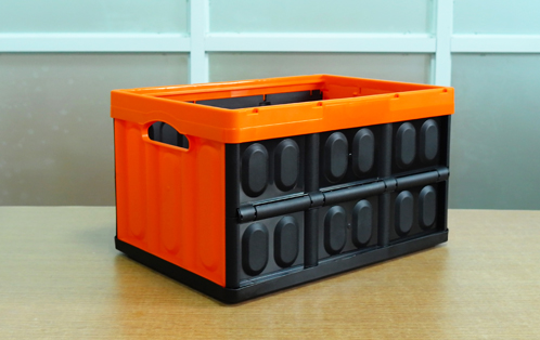 collapsible crate with handles