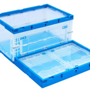 collapsible crate with lid