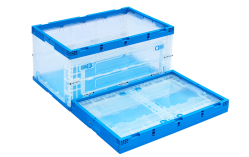 collapsible crate with lid