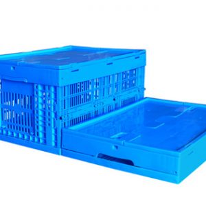 collapsible plastic storage crates