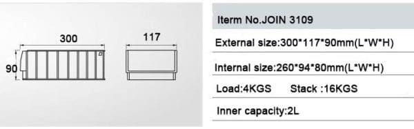 plastic parts bin