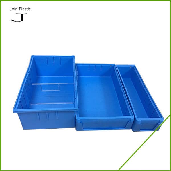 plastic shelf bins