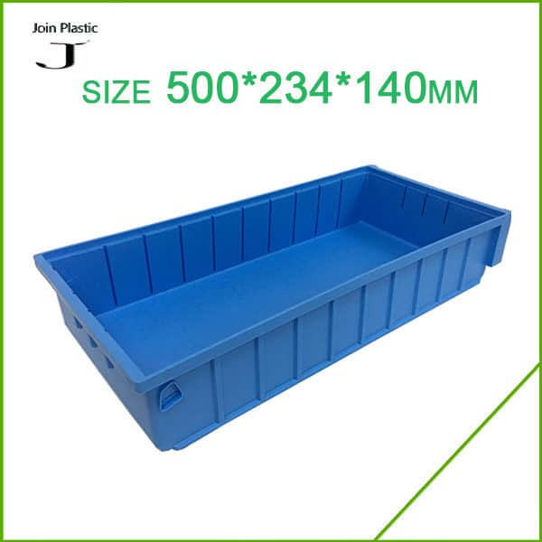 plastic shelf bins