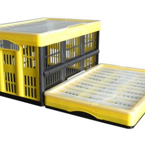 rolling collapsible crate