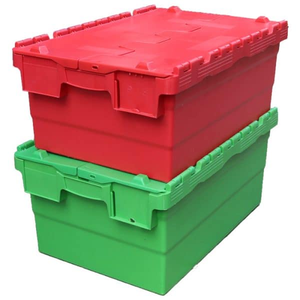 storage totes with attached lids