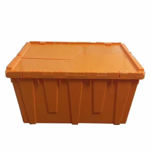 plastic totes with hinged lids