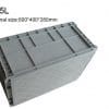 straight wall container solid stackable