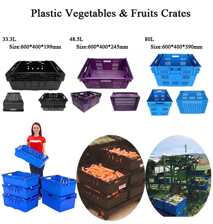 farm plastic crates detail