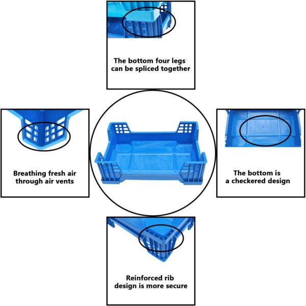 Plastic mealworm breeding box