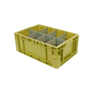storage crate with dividers