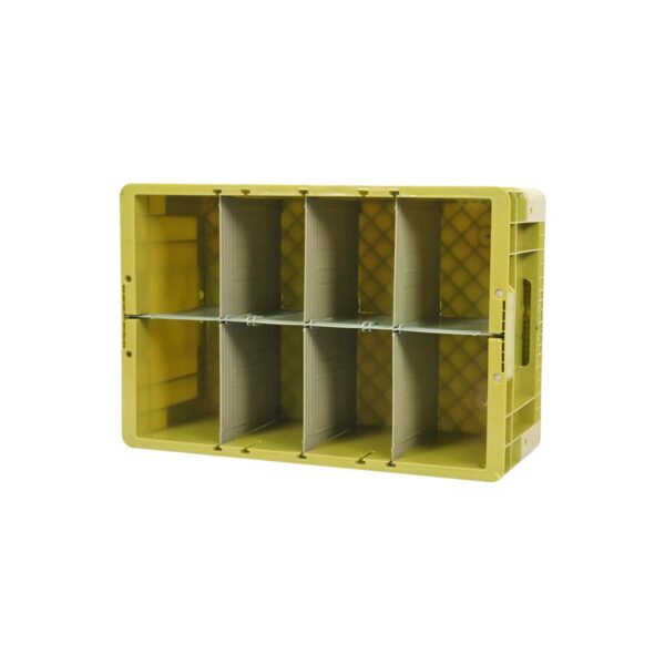 storage crate with dividers